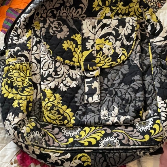 Vera Bradley Baroque pattern quilted backpack - Picture 4 of 12